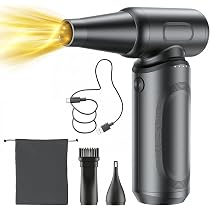 Ciniffo 電動エアダスター 150m/s 4段階風量調整 300000RPM